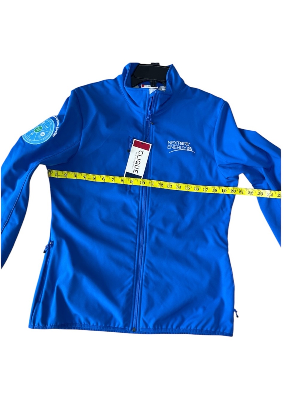 NWT Clique Men’s Royal Blue Softshell Jacket - NextEra Energy - Size S/M - Picture 3 of 5
